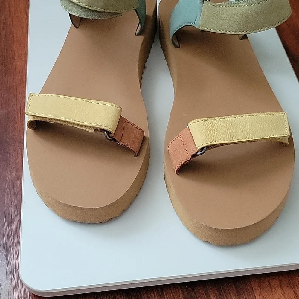 Madewell The Maggie Leather Platform Sandal Size 9